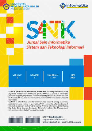 SAINTIK Jurnal Sain Informatika, Sistem dan Teknologi Informasi